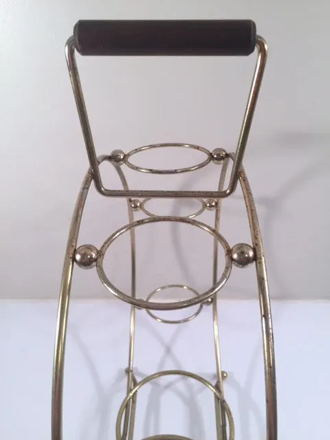 Culver - Signed Valencia Mid-Century Green & 22-Karat Gold Ferris Wheel Drink Set
