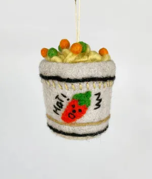 Cup O'Noodle Felt Ornament
