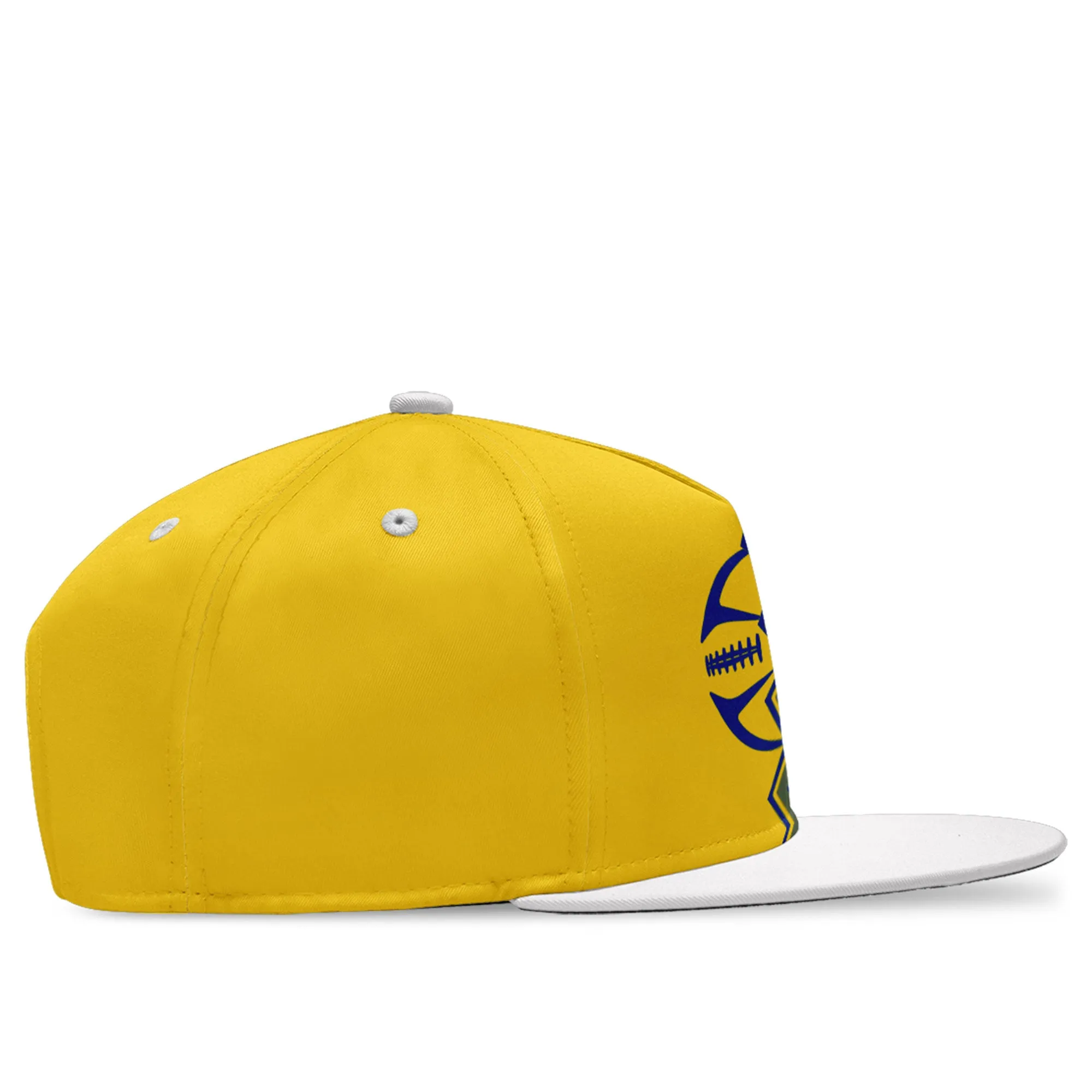 Custom Yellow Blue California Hat Sport Design Cap Stitched Adjustable Personalized PR067B-D028017-8