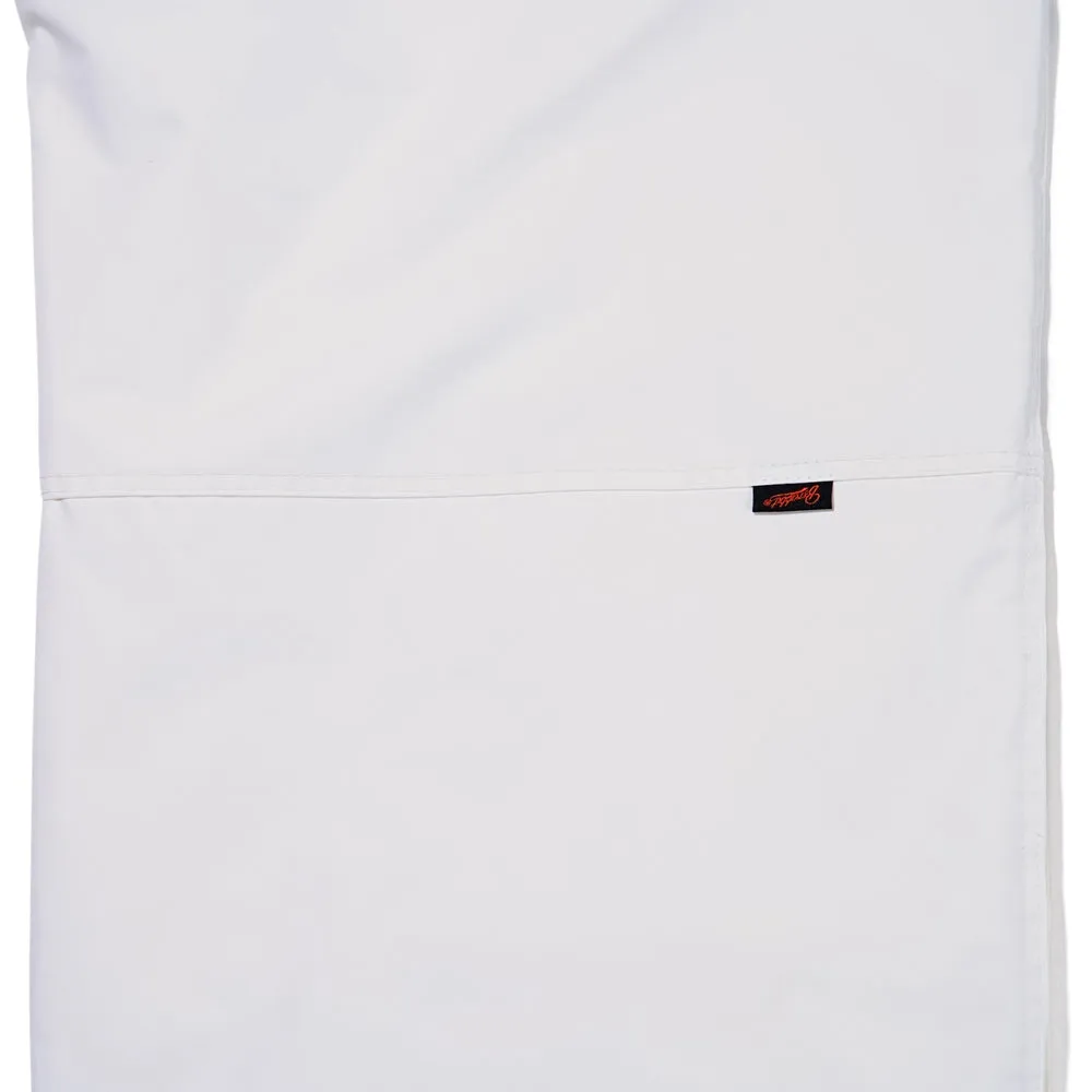 CUT SIDE LINE WIDE TRACK PANTS WHITE