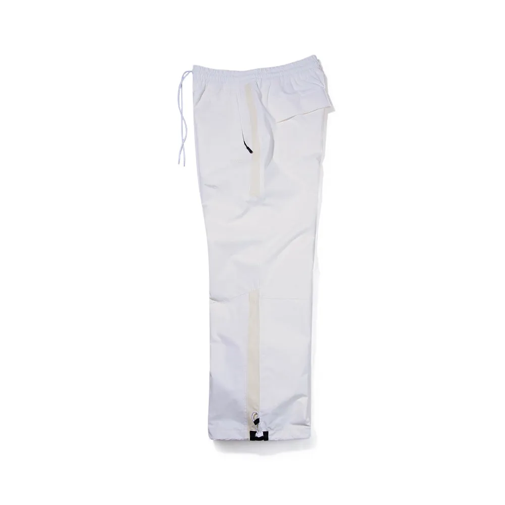 CUT SIDE LINE WIDE TRACK PANTS WHITE