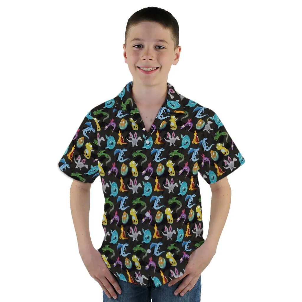 Cute Baby Dragons Youth Hawaiian Shirt