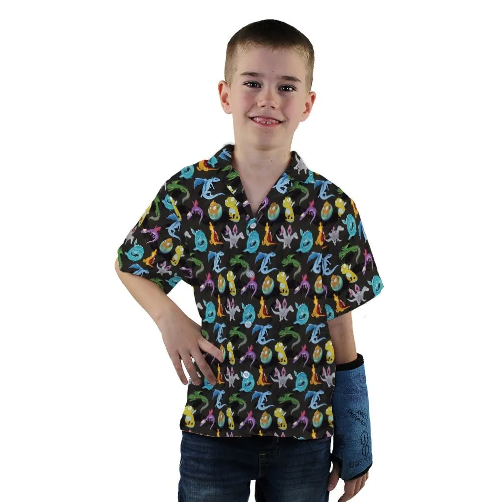 Cute Baby Dragons Youth Hawaiian Shirt