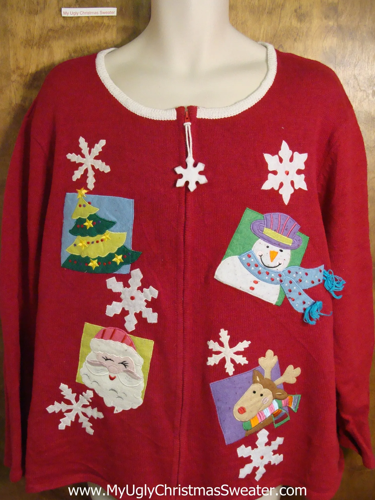 Cute Cartoony Fun Holiday Sweater XXXL
