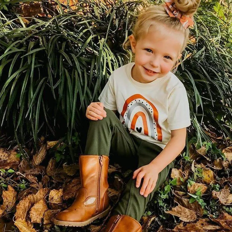 Cute Rainbow Pattern T-shirt for Boys and Girls