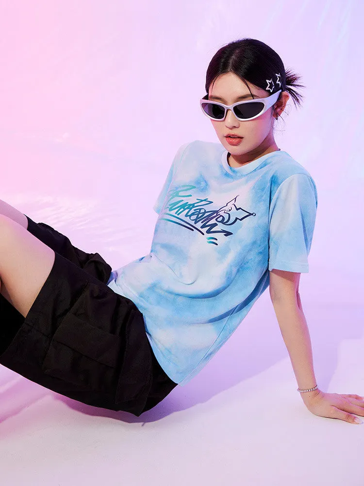 Cute Sario Kuromi Tie Dye T-Shirt Top