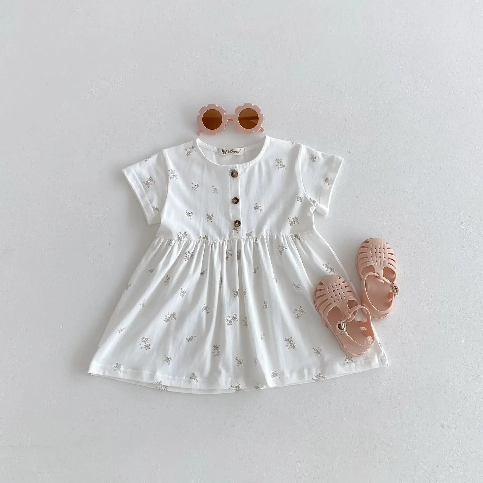 Cute Short Sleeve Casual Dress