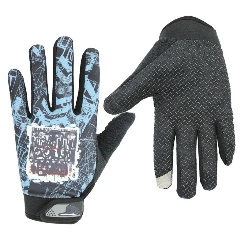 Cycling Gloves Waterproof, Inner Fleece, Long Wrist, Touchpad Tips