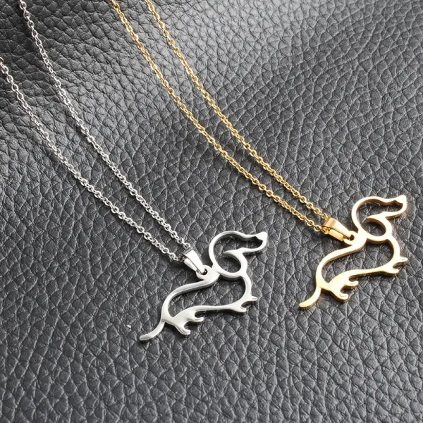 Dachshund Silhouette Necklace