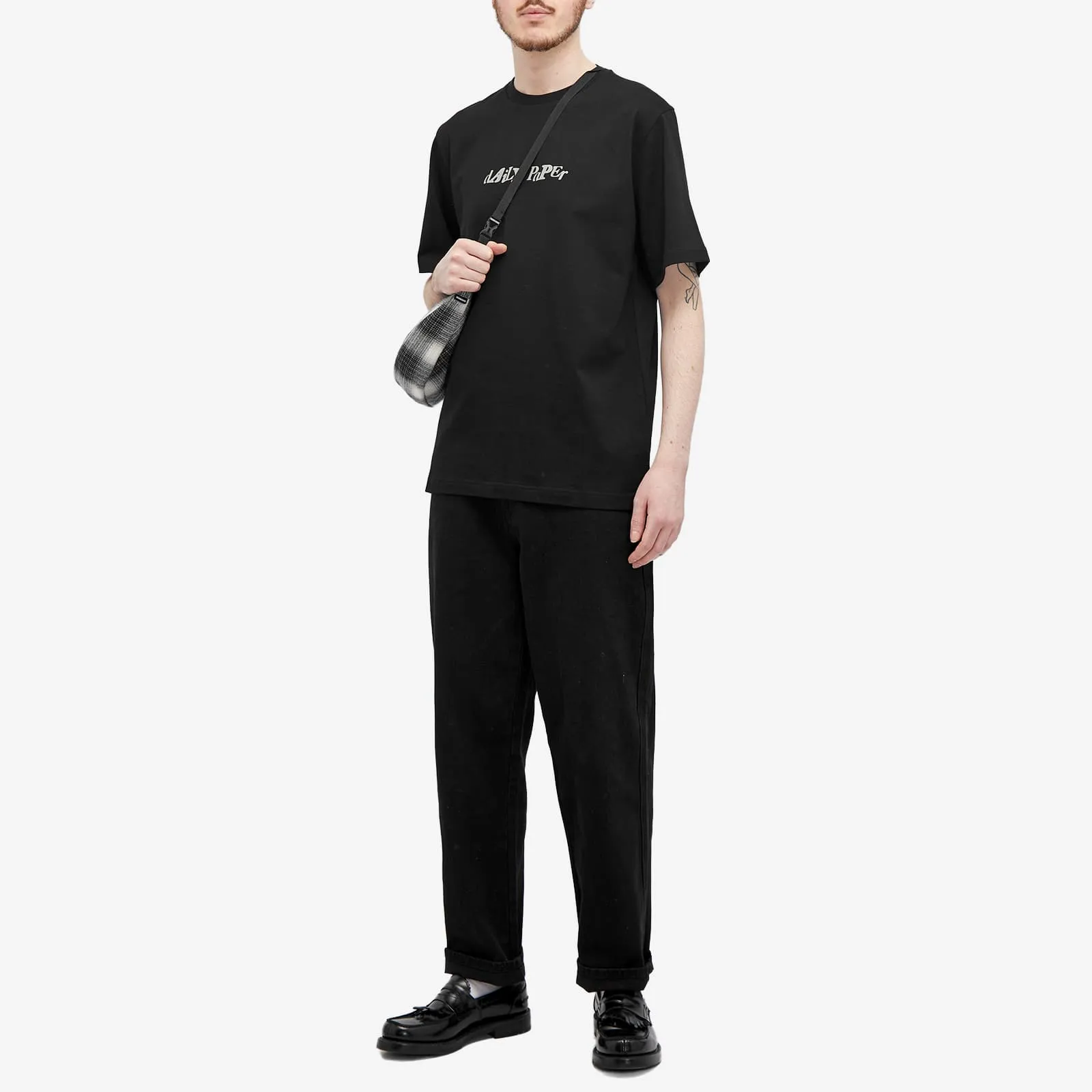 Daily Paper Unified Type Short Sleeved T-shirt, black