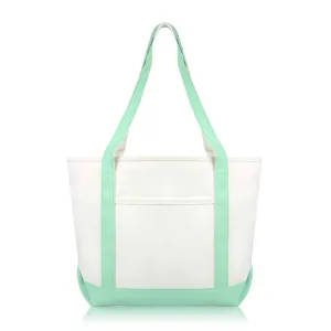 Dalix  Daily Shoulder Tote Bag Premium Cotton Canvas