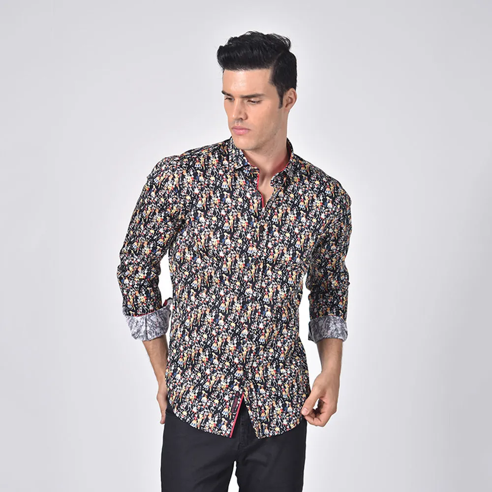 Dancing Day of The Dead Button Down Shirt