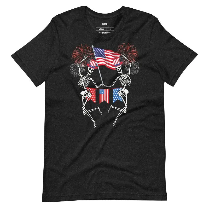 Dancing Skeletons July 4th Design PNG Download