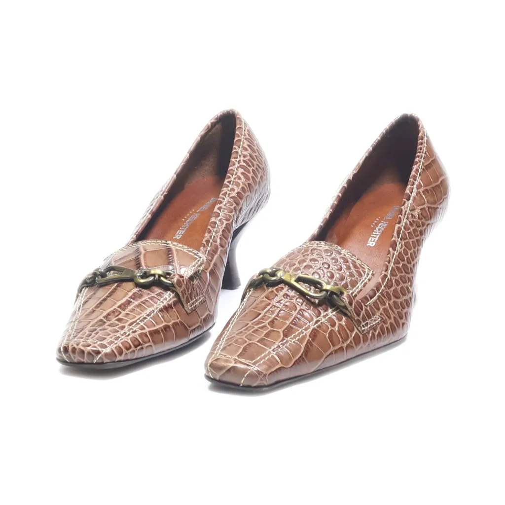 Daniel Hechter Mid-Heel Shoes Leather Brown Colour For Women