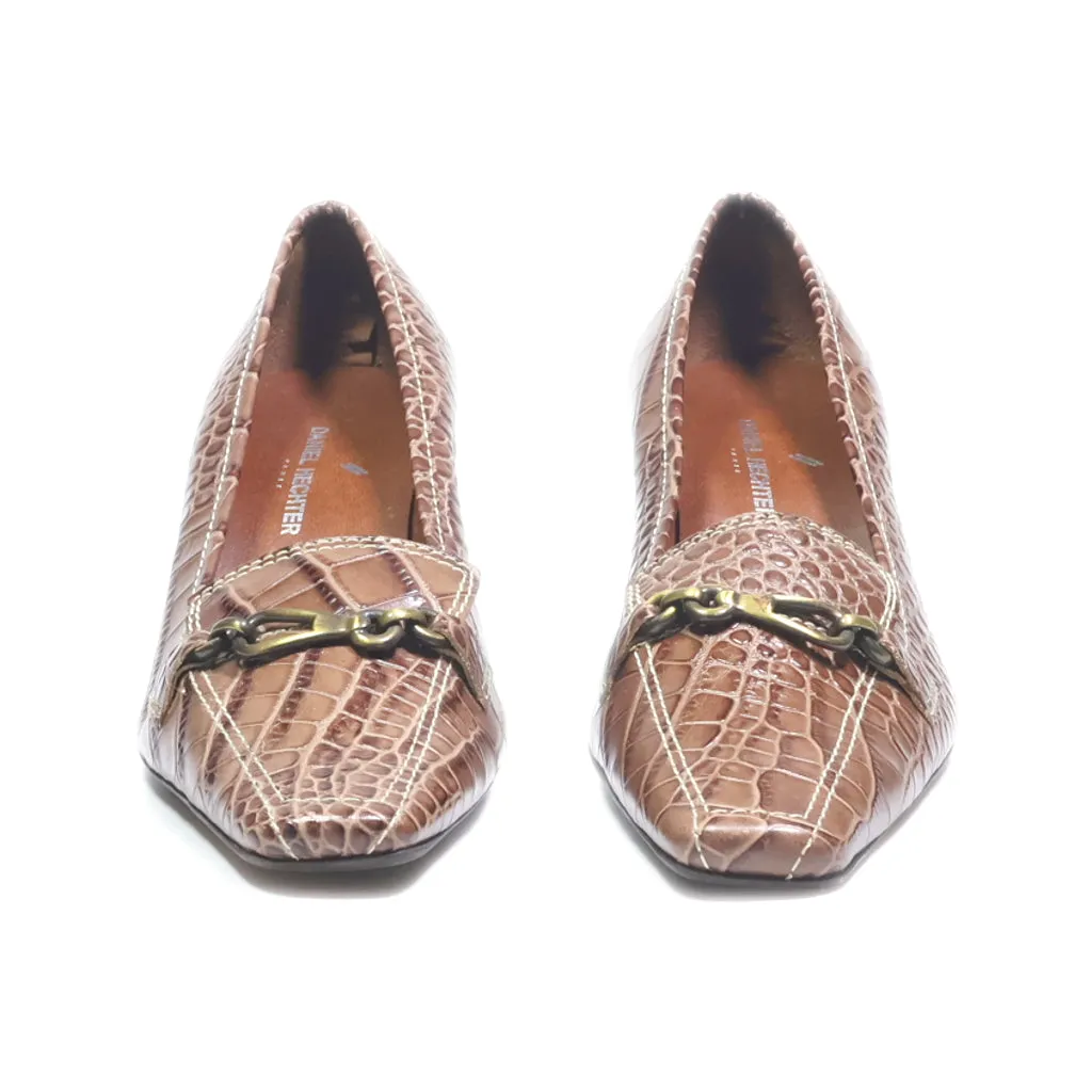 Daniel Hechter Mid-Heel Shoes Leather Brown Colour For Women