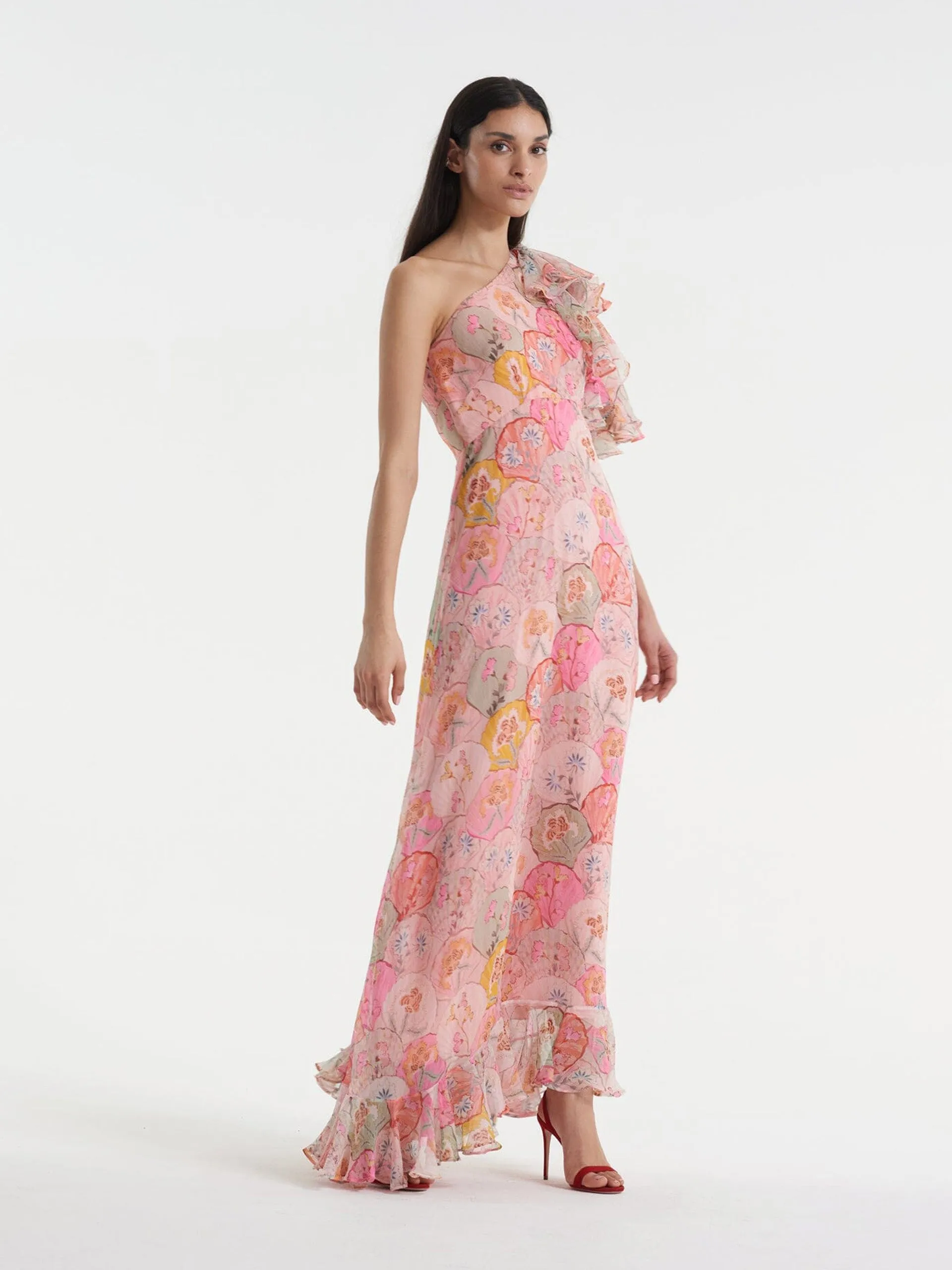 Danielle dress in Atlantis fuchsia