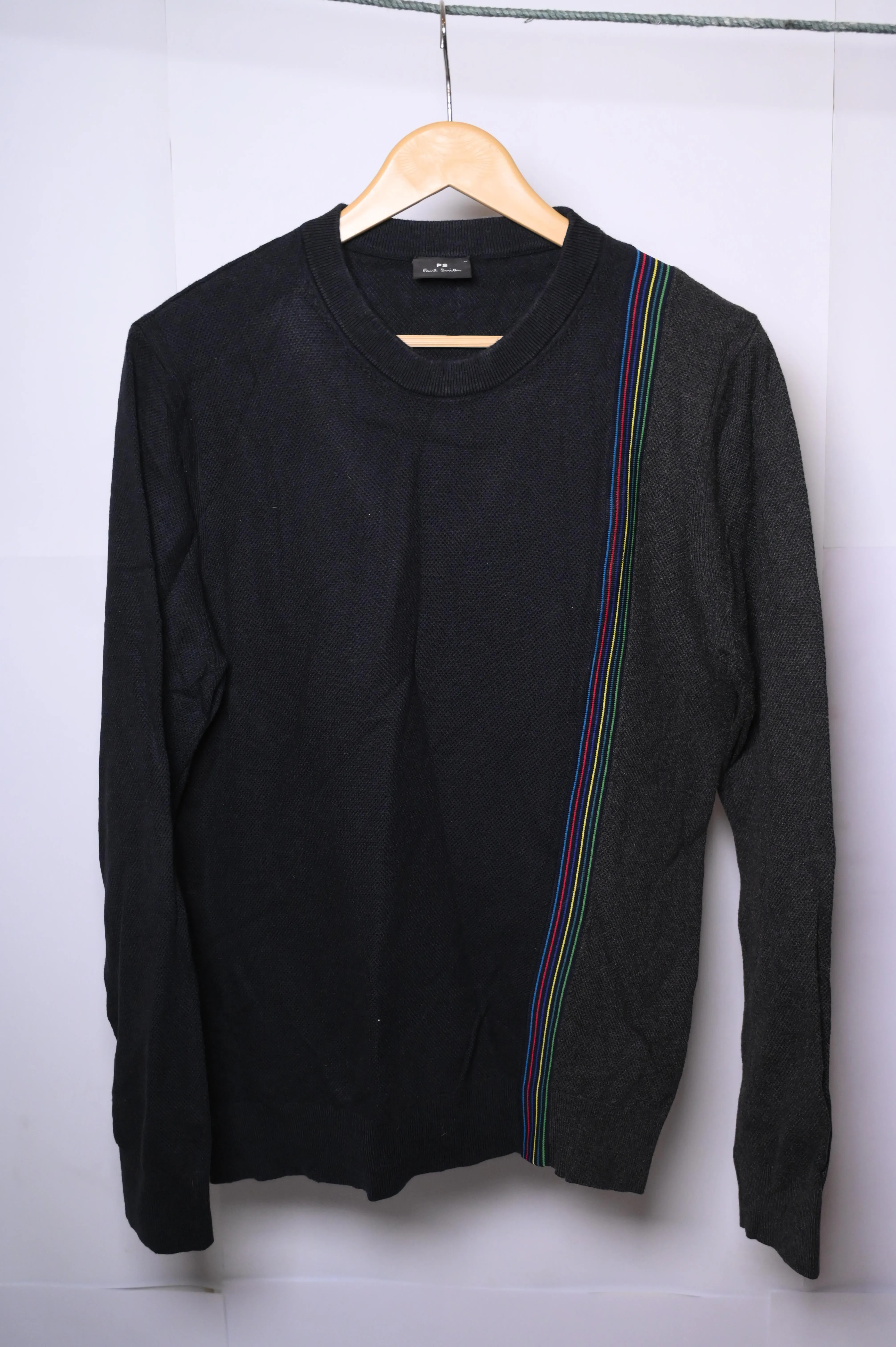 Dark Grey Paul Smith Medium Sweater (Stripes)