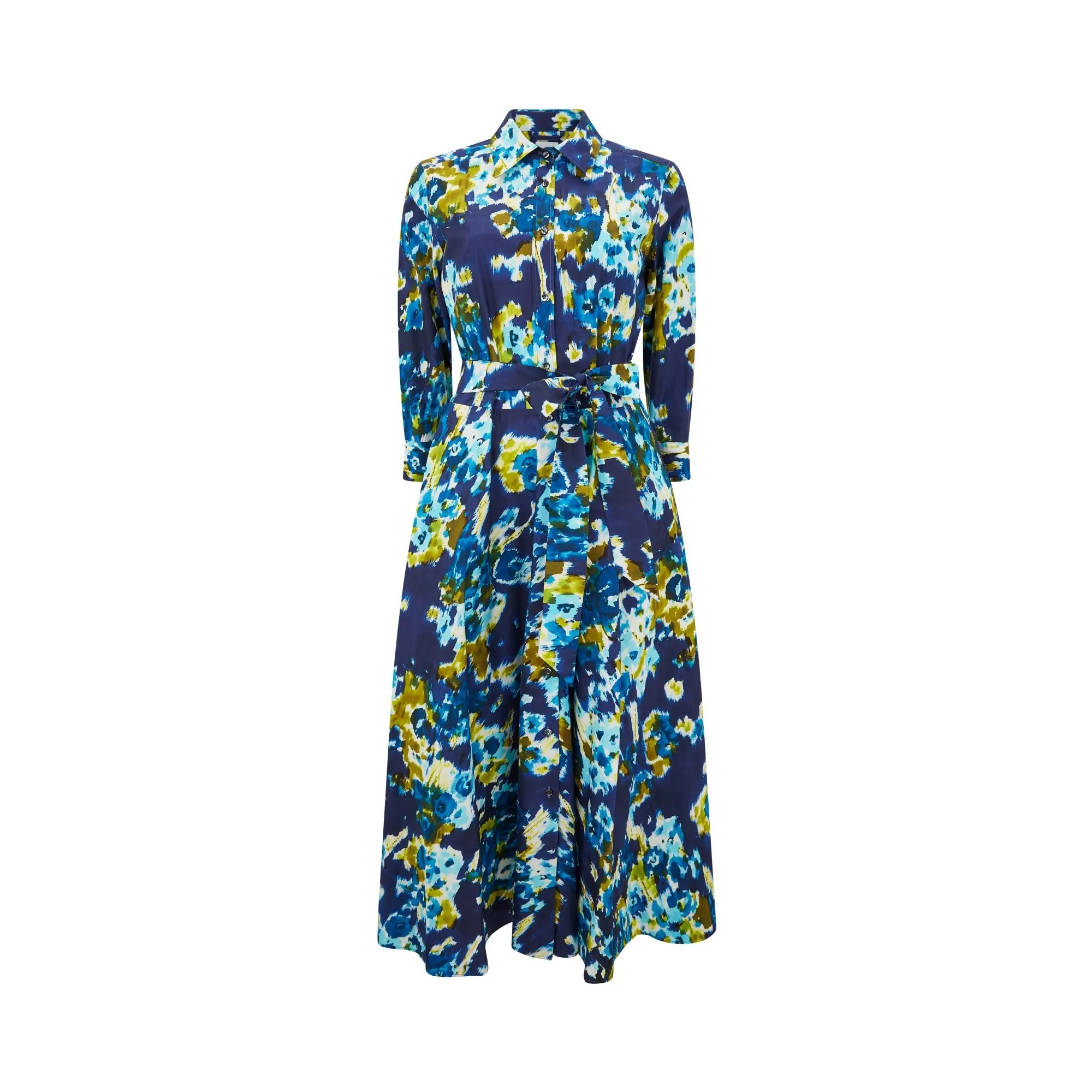 Davida85 Marble Dye Cotton Poplin Dress
