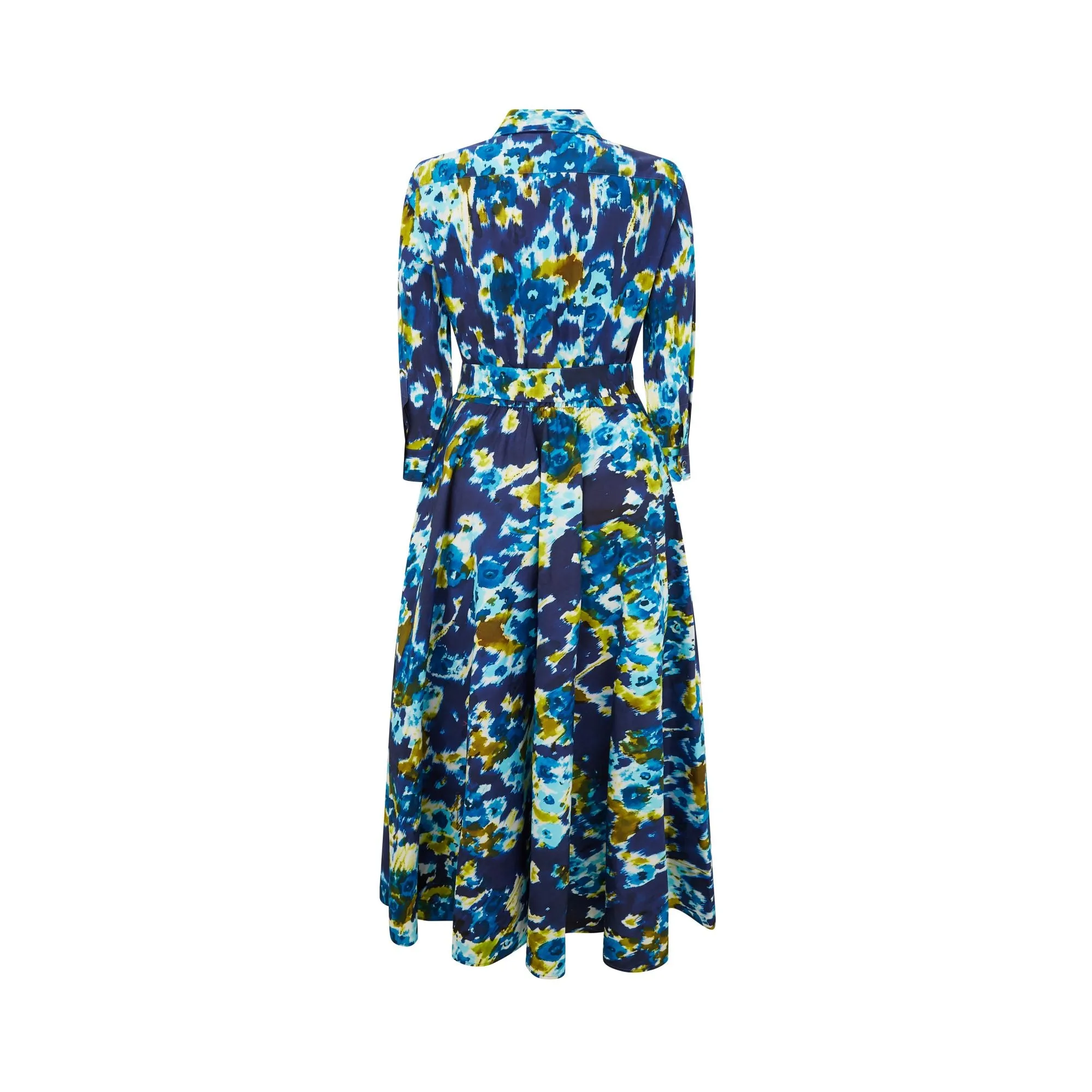 Davida85 Marble Dye Cotton Poplin Dress