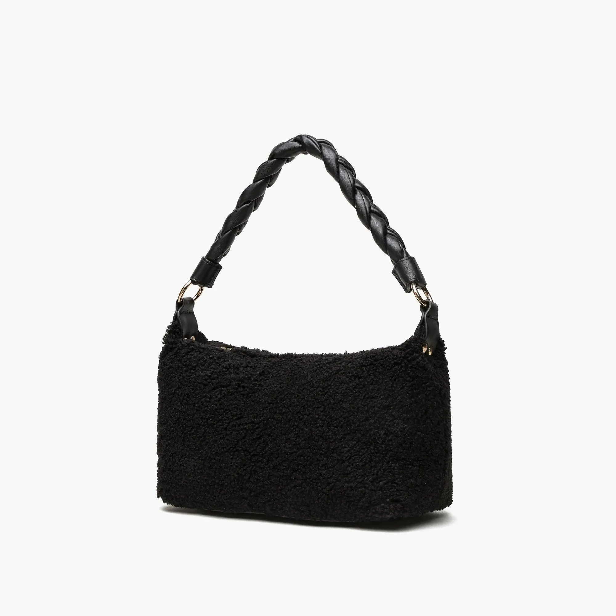 Dawn Faux Fur Braided Shoulder Bag