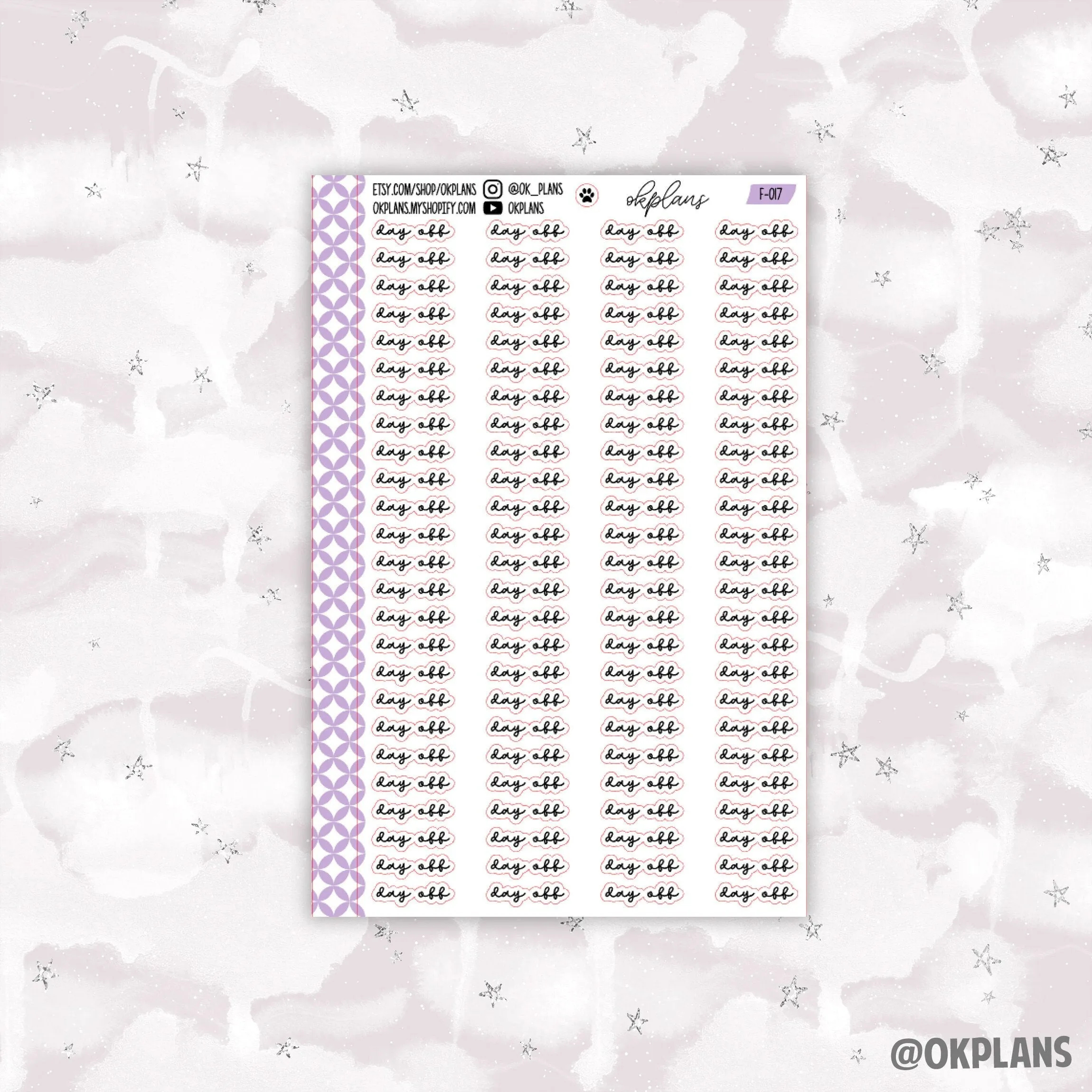 Day off // Script Font // Functional Scripts // F-017