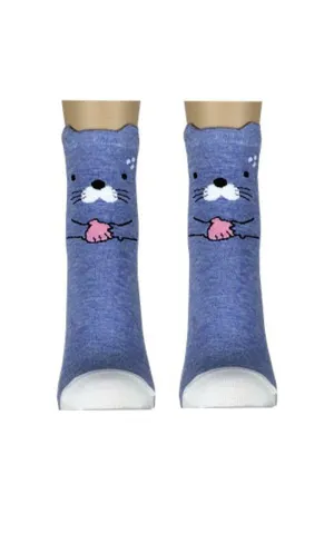 DB76170 Cute Animal Cartoon Cotton Casual Socks  (12prs Pack)