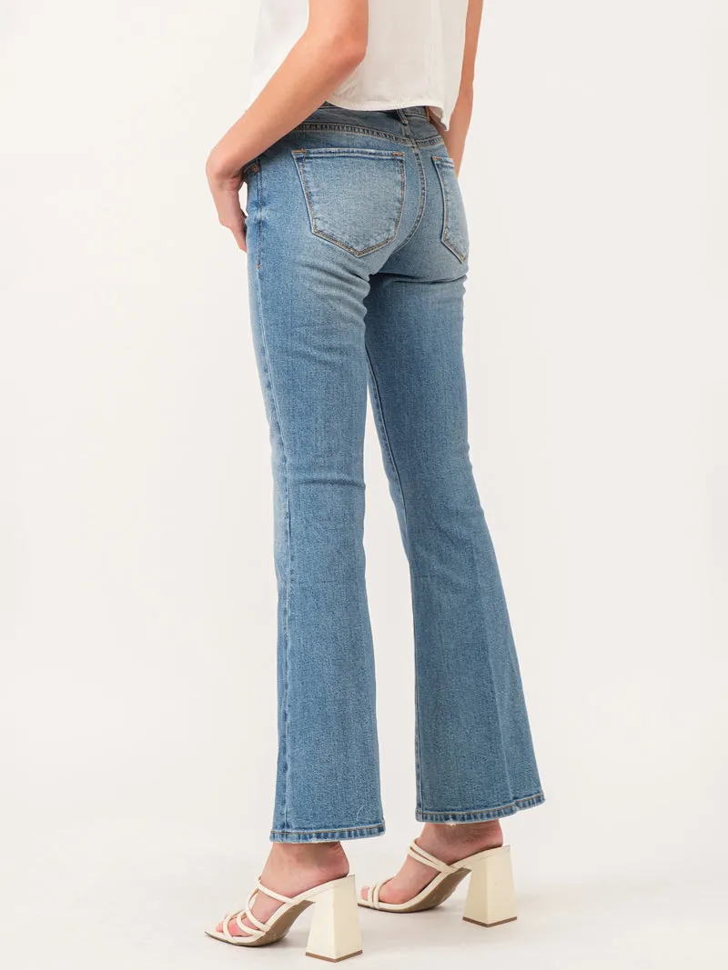 Dear John Rosie Low Rise Kick Crop Denim - Collister