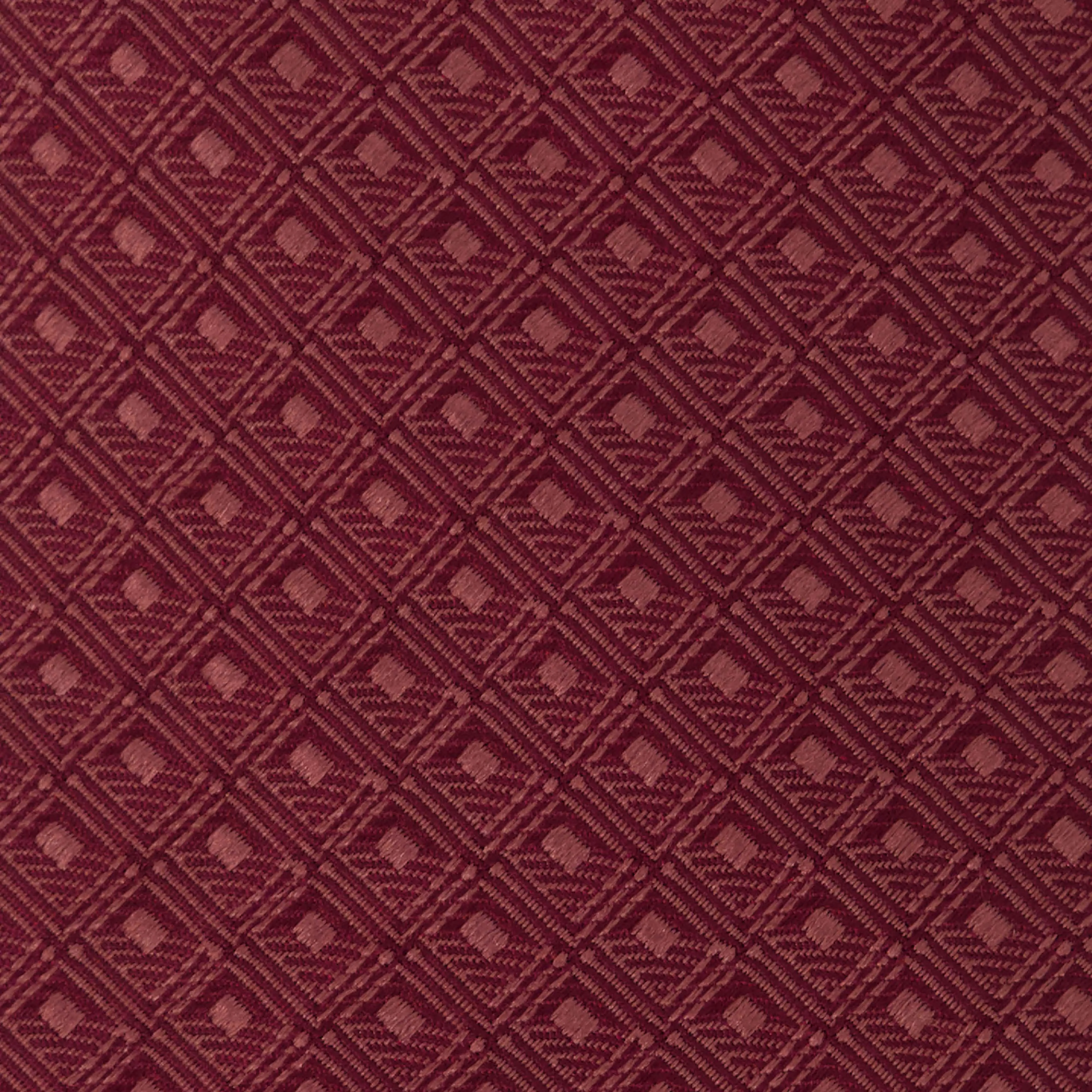 Deco Diamonds Burgundy Tie