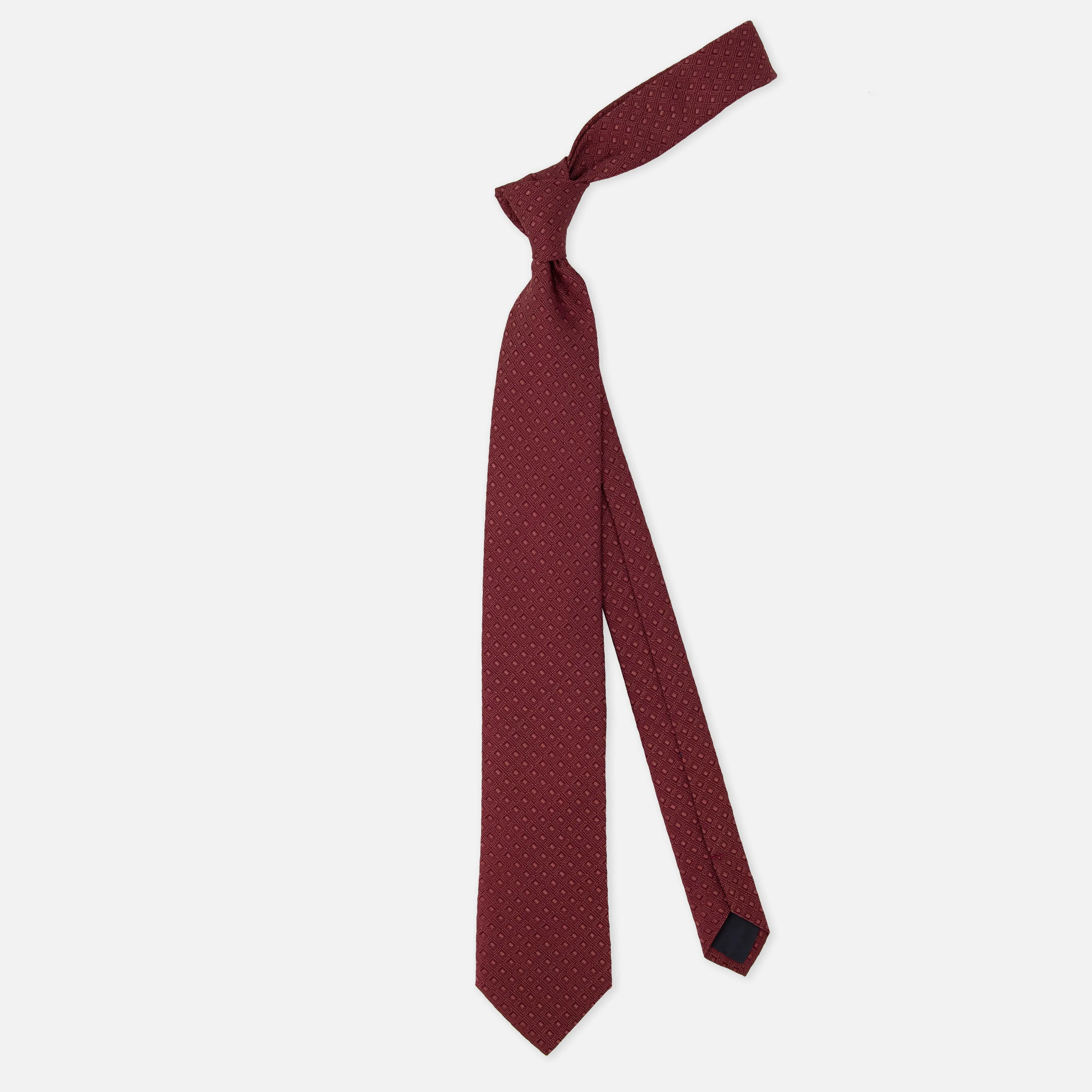 Deco Diamonds Burgundy Tie