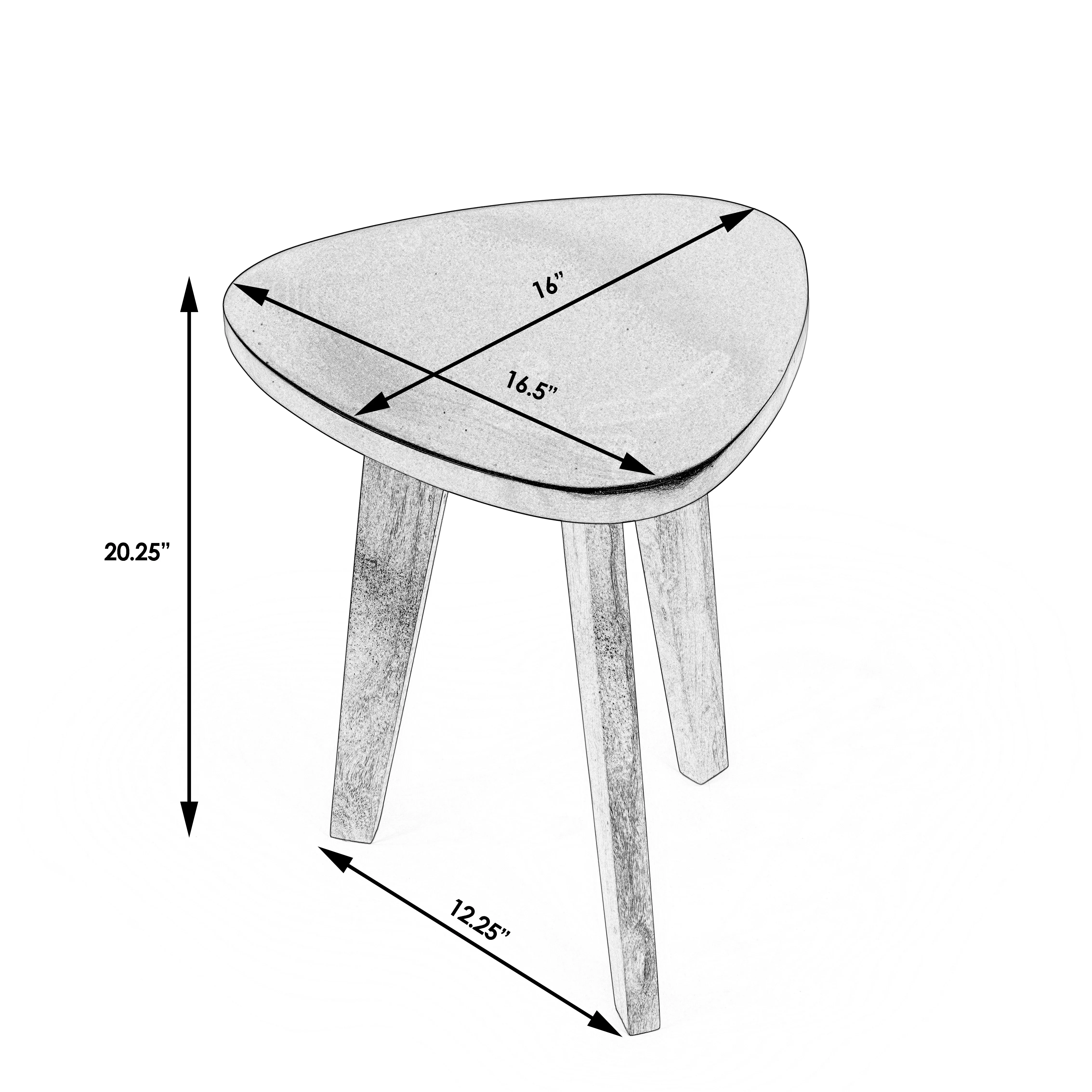 Del Mar Contemporary Side Table in Black  3303295