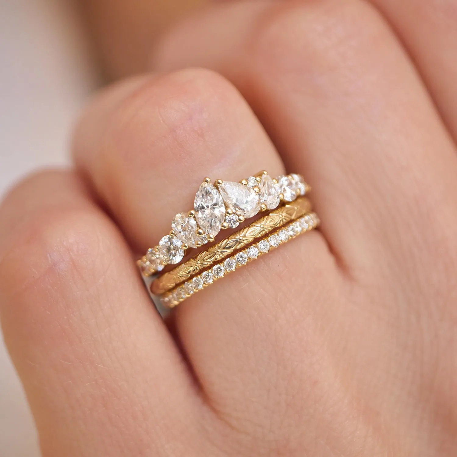 Delicate Deco Floral Band