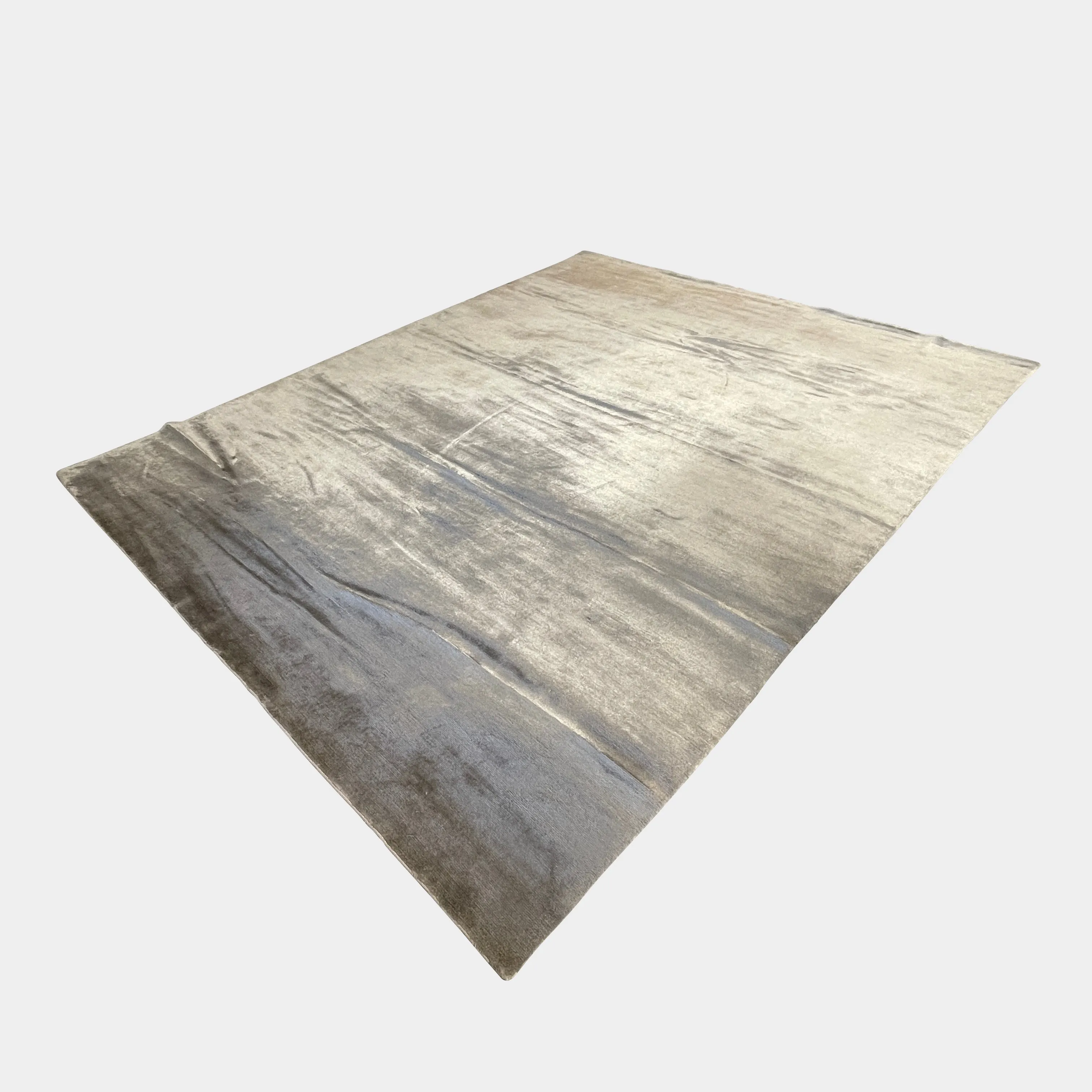 Delinear Pure Banana Silk 8'X10' Beige Rug