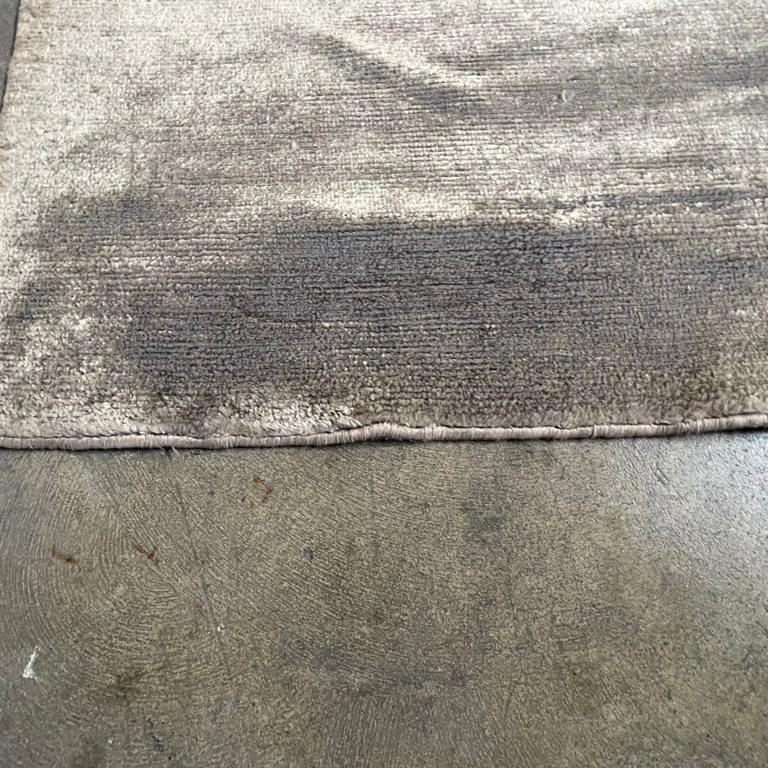 Delinear Pure Banana Silk 8'X10' Beige Rug