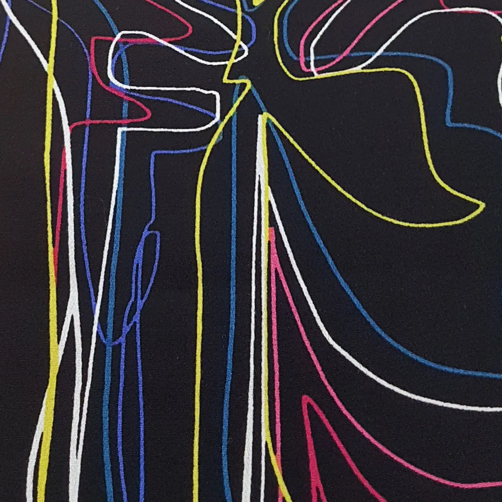 DELLA Neon Lines Blouse