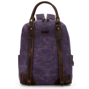 della Q Maker's Canvas Backpack - Purple