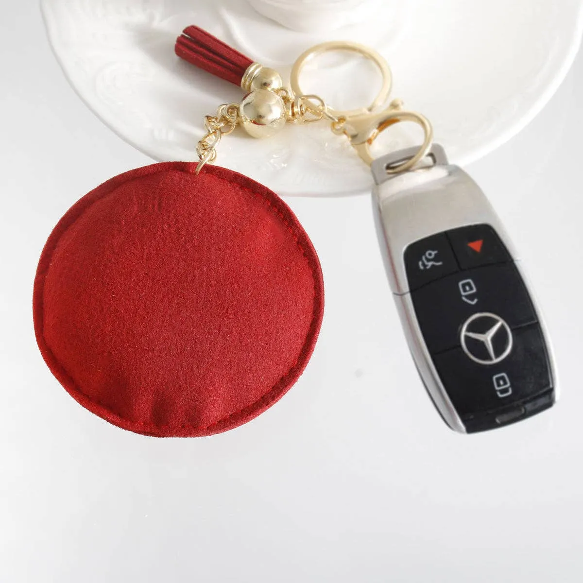 Delta Sigma Theta Red Padded Sorority Keychain