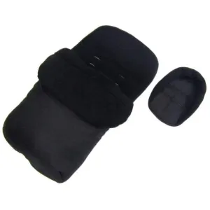 Deluxe 2in1 Universal Black Footmuff & Headhugger To Fit Britax B-Lite