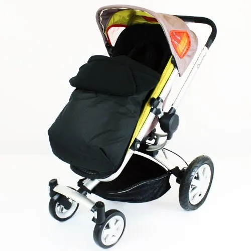 Deluxe 2in1 Universal Black Footmuff & Headhugger To Fit Joie Nitro LX