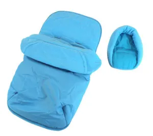Deluxe Universal Footmuff & Headhugger - Ocean Blue