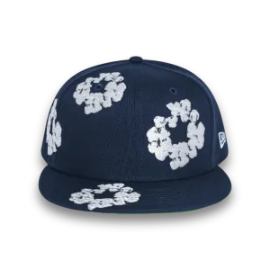 Denim Tears New Era Cotton Wreath Hat 59/50 - Navy