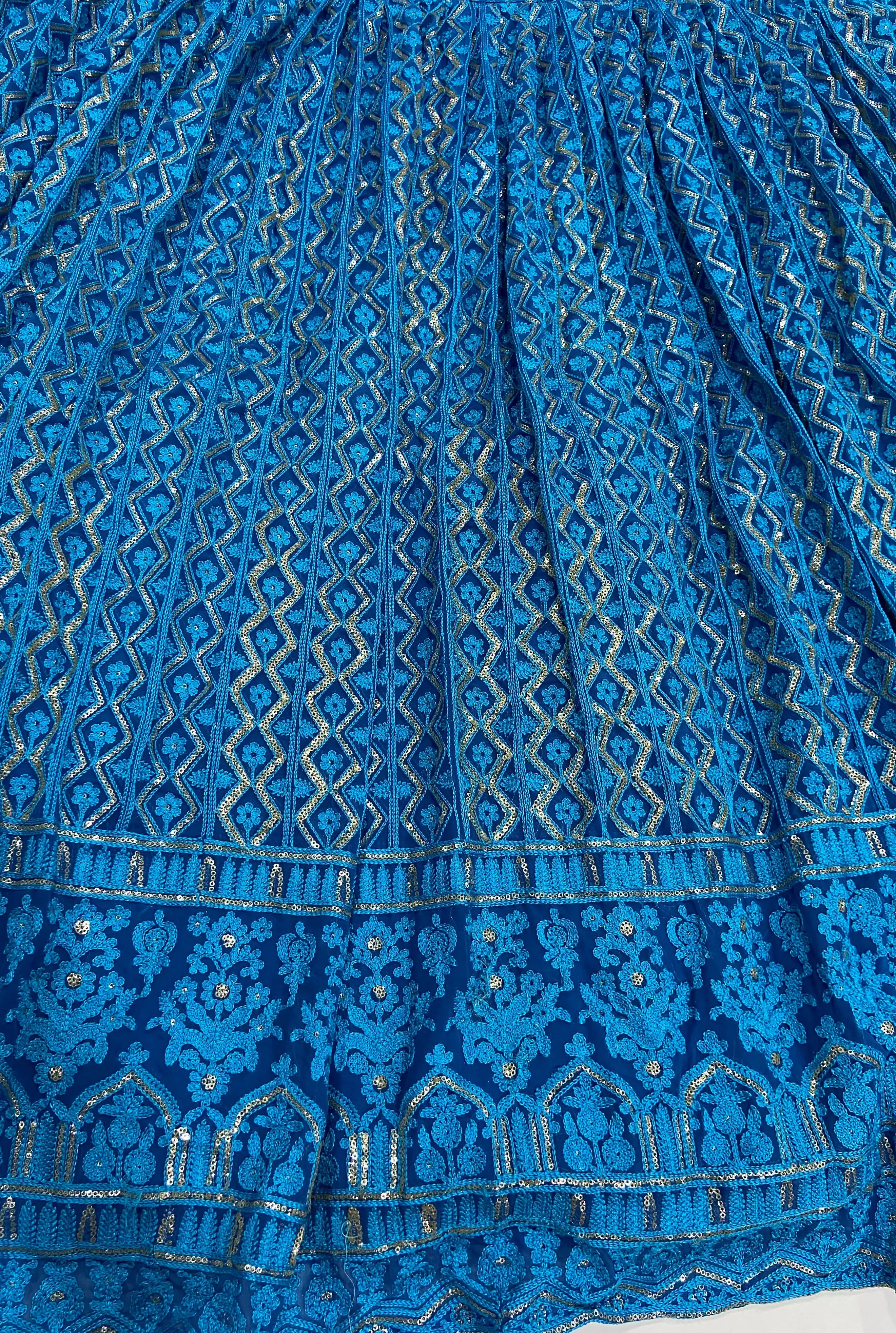 Designer Blue Georgette lehenga Choli For Women