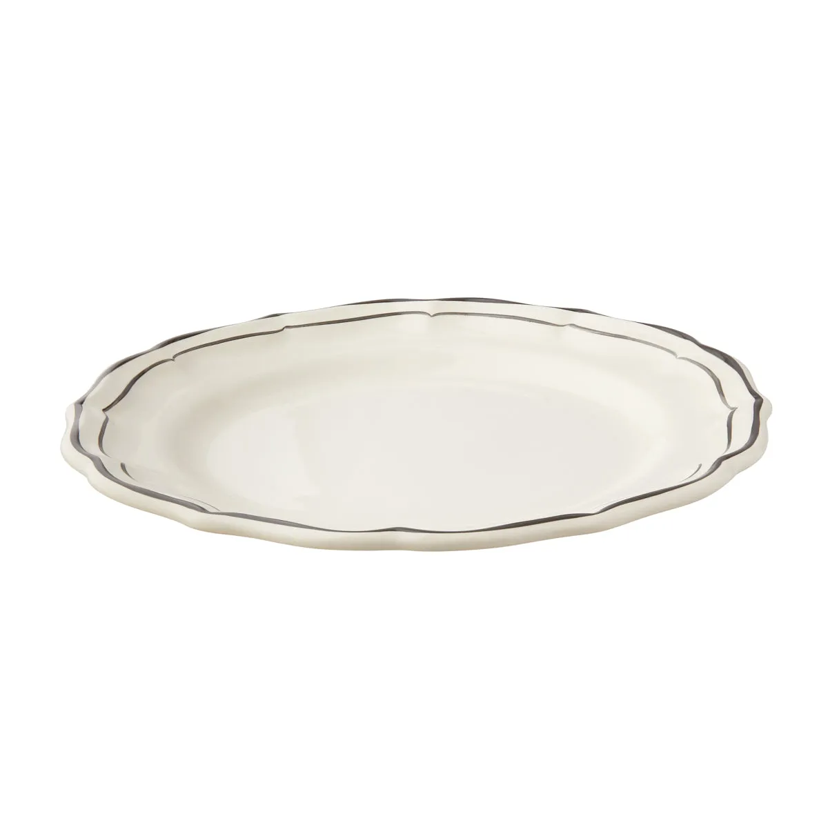 Dessert Plate Black Nets 22cm