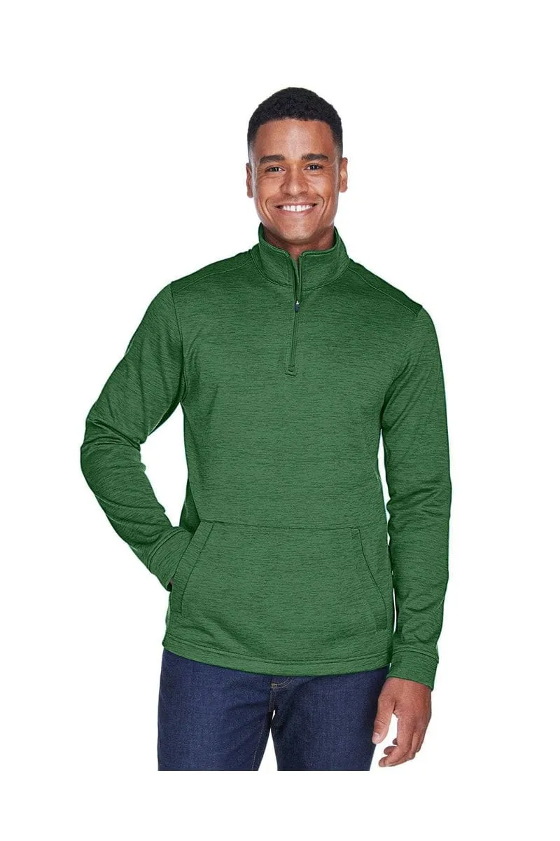 Devon & Jones DG798: Men's Newbury Melange Fleece Quarter-Zip