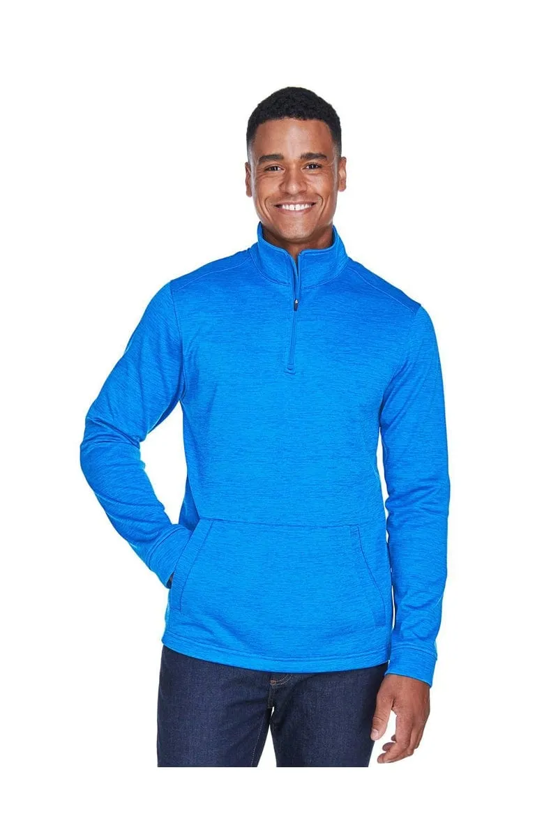 Devon & Jones DG798: Men's Newbury Melange Fleece Quarter-Zip