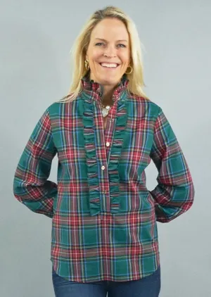 Devon Ruffle Blouse (Hunter Stewart)