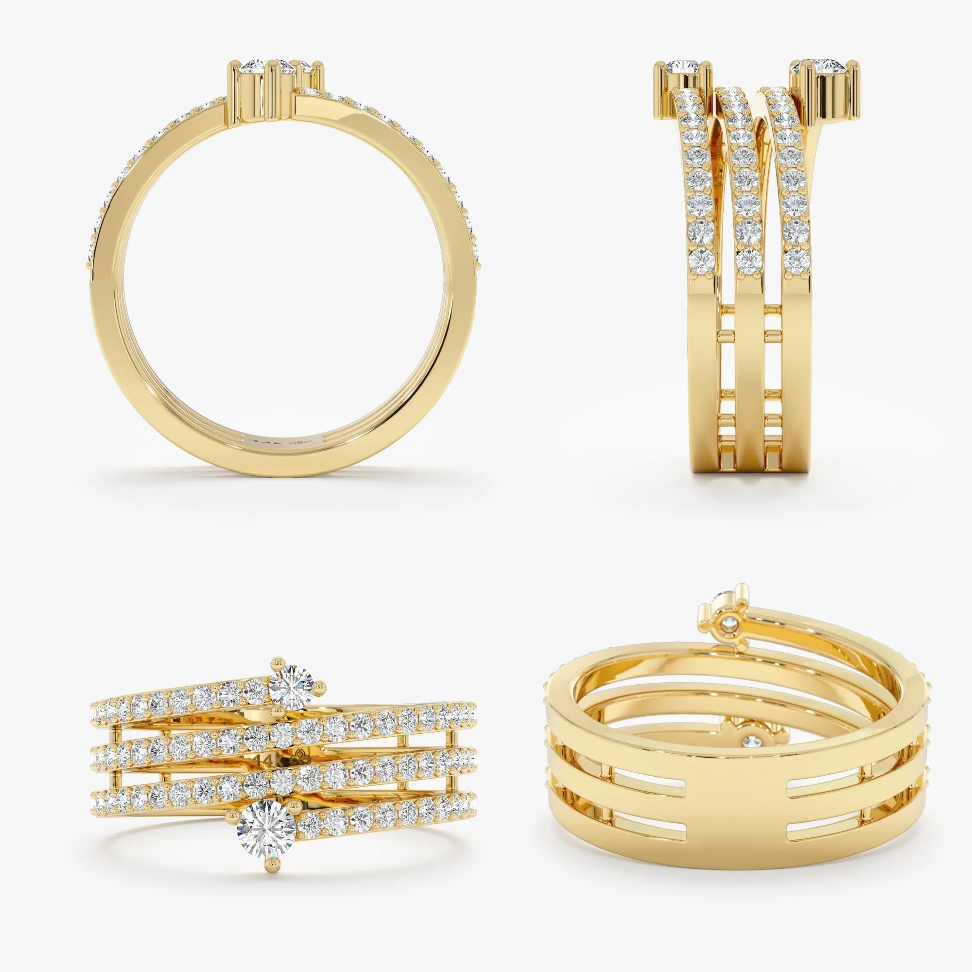 Diamond Coil Ring, Naia