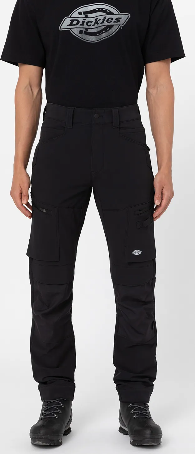 Dickies Men&#x27;s 4 Way Stretch Slim Taper Shell Trouser Black | Buy Dickies Men&#x27;s 4 Way Stretch Slim Taper Shell Trouser Black here | Outnorth