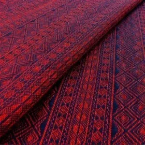 DIDYMOS Baby Wrap Sling Indio - Indio Deep Blue Dark Red Hemp (Limited Edition)