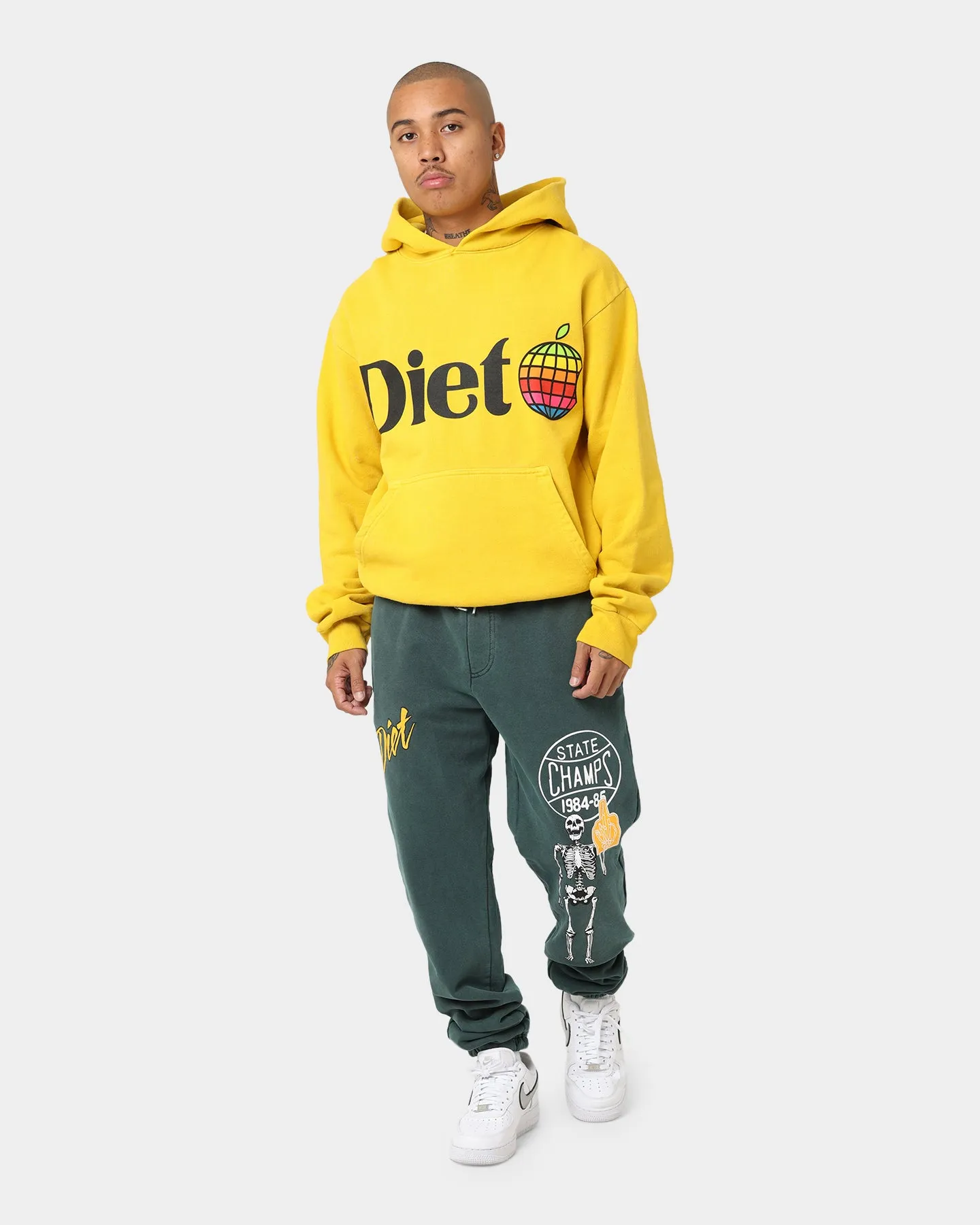 Diet Starts Monday State Champs Sweat Pants Green