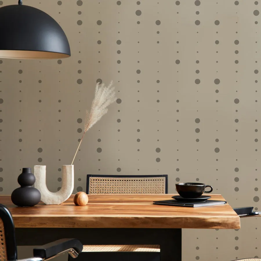 DIGITAL RAIN Abstract Dots Stencil